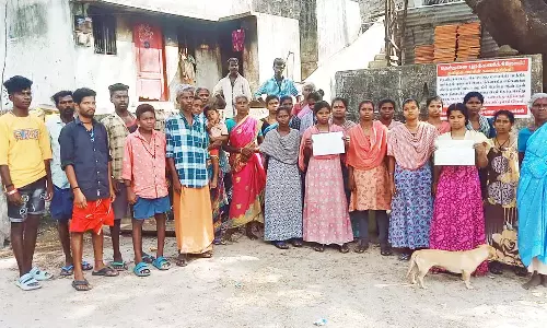 வீட்டுமனை பட்டா கேட்டு தேர்தல் புறக்கணிப்பு