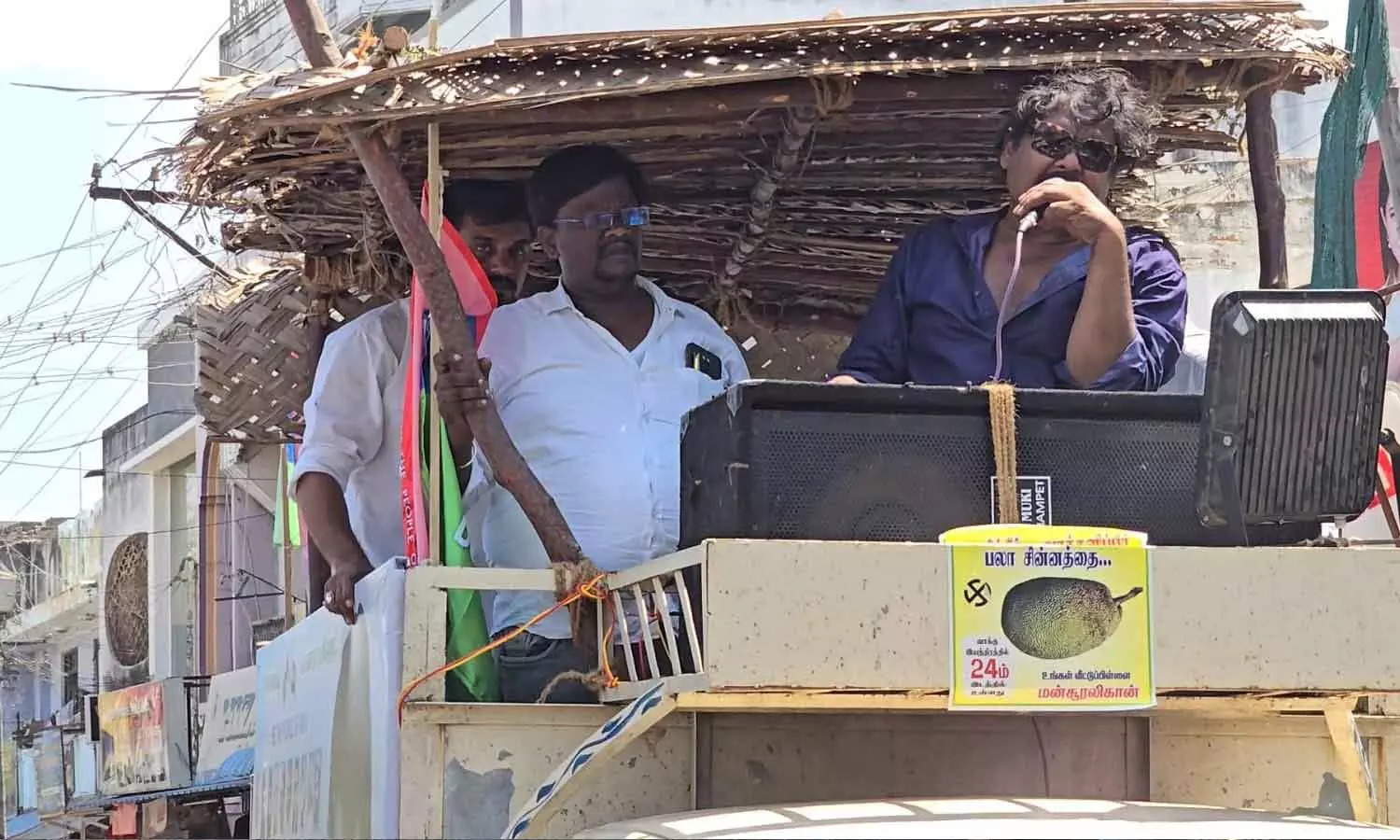 காடு, மலைகளை அழிப்பவர்களை வெட்டுவேன்- பிரசாரத்தில் மன்சூர் அலிகான் ஆவேசம்