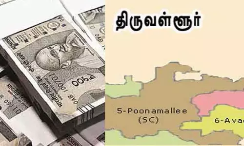திருவள்ளூர் தொகுதியில் ரூ.4½ லட்சம் பணத்துடன் கட்சி நிர்வாகி ஓட்டம்