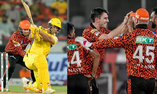 சிஎஸ்கே அணியை 165 ரன்னில் கட்டுப்படுத்தியது ஐதராபாத்