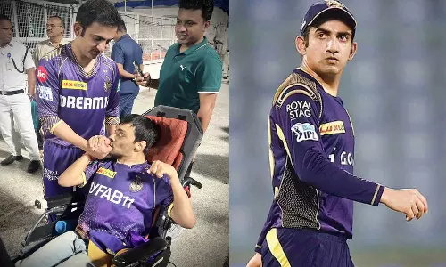 ஐ.பி.எல். 2024: ரசிகர் ஒருவருடன் எடுத்து கொண்ட புகைப்படத்தை பகிர்ந்த கம்பீர்