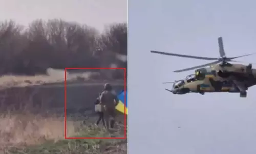 போர் களத்தில் சிறுவனின் தேச பக்தி.. ராணுவ விமானி செய்த செயல் - வைரலாகும் வீடியோ