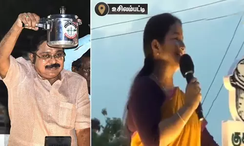 குக்கர் என்றால் டிடிவி.. டிடிவி என்றால் குக்கர்- உசிலம்பட்டியில் வாக்குசேகரித்த டிடிவி தினகரனின் மனைவி