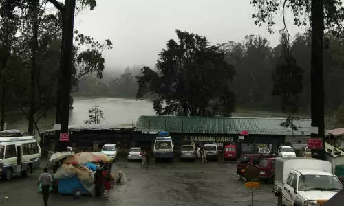 கொடைக்கானலில் வெப்பத்தை தணித்த திடீர் மழையால் சுற்றுலா பயணிகள் உற்சாகம்