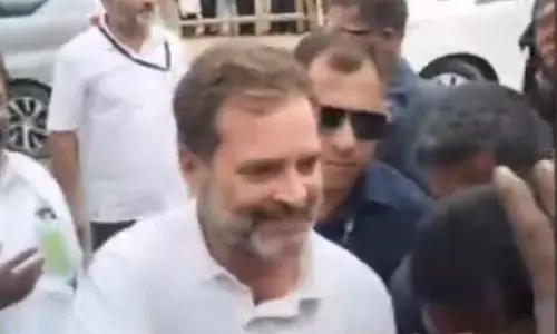 பொதுக்கூட்டத்தில் பங்கேற்பதற்காக நெல்லை வந்தடைந்தார் ராகுல் காந்தி