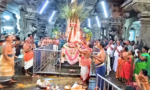 சங்கரன்கோவில் சங்கரநாராயண சுவாமி கோவிலில் சித்திரை திருவிழா கொடியேற்றம்