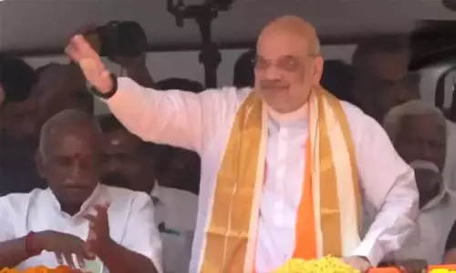 மத்திய மந்திரி அமித் ஷா தக்கலையில் ரோடு-ஷோ