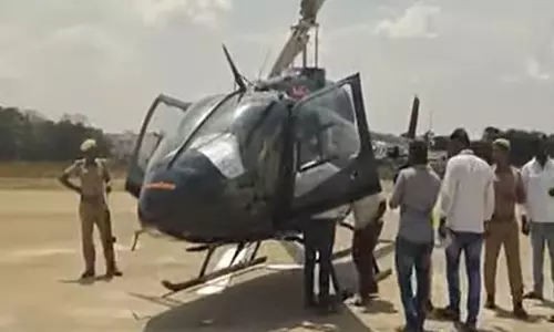 அண்ணாமலை பயணித்த ஹெலிகாப்டரில் பறக்கும் படையினர் சோதனை