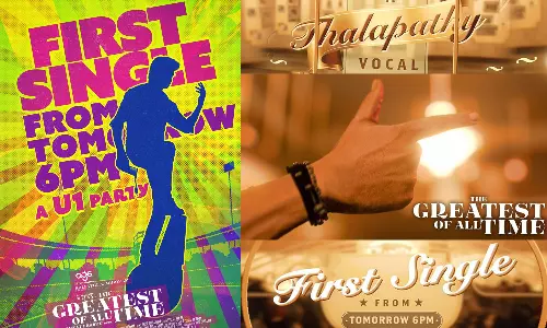 நடிகர் விஜய் குரலில் The GOAT படத்தின் முதல் பாடல் - ப்ரோமோ வெளியிட்ட படக்குழு