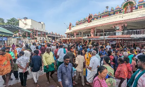 தமிழ் புத்தாண்டு: பழனியில் குவிந்த பக்தர்கள் கூட்டம்