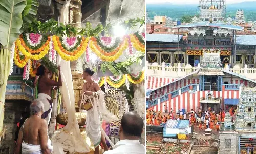 திருத்தணி முருகன் கோவிலில் சித்திரை பிரம்மோற்சவ விழா தொடக்கம்