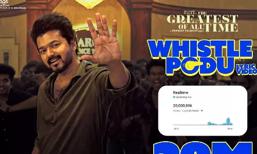 யூடியூபில் பட்டையை கிளப்பும் விசில் போடு பாடல்