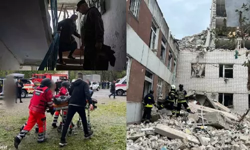 உக்ரைன் அடுக்குமாடி குடியிருப்பு மீது ரஷியா நடத்திய ஏவுகணை தாக்குதலில் 11 பேர் பலி