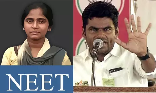 உயிரே போனாலும் நீட் தேர்வை ரத்து செய்ய மாட்டோம்- தேர்தல் பிரசாரத்தில் அண்ணாமலை பேச்சு