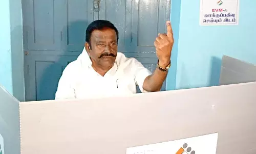 இந்தியா கூட்டணி பெரும்பான்மை பெறும்- வாக்களித்த பின்னர் கே.என்.நேரு பேட்டி