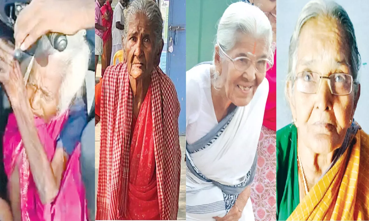 பாராளுமன்ற தேர்தல்: தள்ளாத வயதில் ஆர்வத்துடன் வாக்களிக்க வந்த முதியவர்கள்