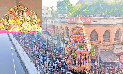 மலைக்கோட்டை தாயுமானவர் கோவில் சித்திரை திருவிழா தேரோட்டம்