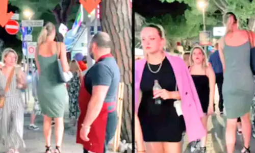 வைரலான உயரமான பெண்