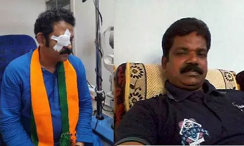 எதிர்க்கட்சியினர் தாக்கியதாக நாடகமாடிய பாஜக வேட்பாளர்- பாஜக தொண்டர் கைது