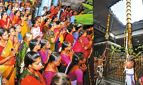 திருவல்லிக்கேணி பார்த்தசாரதி கோவிலில் சித்திரை மாத பிரம்மோற்சவம் கொடியேற்றத்துடன் தொடங்கியது