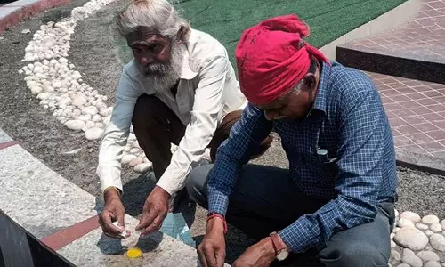 சேலம் மாவட்ட ஆட்சியர் அலுவலக வளாகத்தில் ஆம்லெட் போட்ட நபர்களால் பரபரப்பு