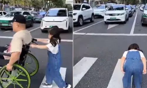 கவனத்தை ஈர்த்த சிறுமியின் கண்ணியமான செயல்