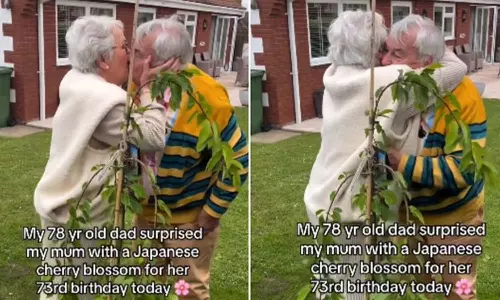 மனைவியின் பிறந்தநாளுக்கு 78 வயது முதியவரின் சிறப்பு பரிசு