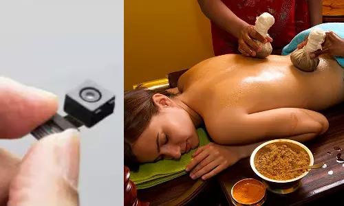 ஆயுர்வேத சிகிச்சை மையத்தில் கேமரா: பெண் அதிர்ச்சி