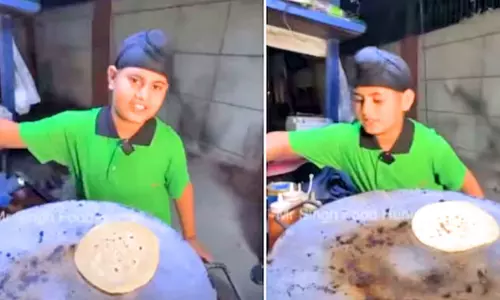 ரொட்டிக்கடை நடத்தும் 10 வயது சிறுவன்