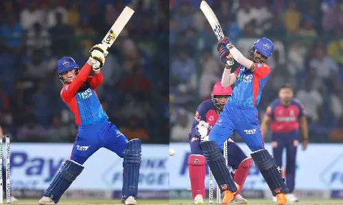 ஜேக் ஃப்ரேசர்- போரல் அதிரடி: ராஜஸ்தானுக்கு 222 ரன்கள் இலக்கு நிர்ணயித்தது டெல்லி