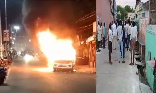 ஆந்திராவில் தேர்தல் மோதலால் எம்.எல்.ஏ வீடு மீது தாக்குதல்- துப்பாக்கி சூடு