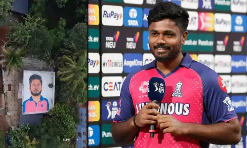 மொட்டை மாடியில் சஞ்சு சாம்சனின் உருவம்: மிரள வைத்த ரசிகர்- வைரலாகும் வீடியோ