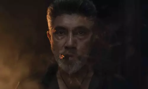 வெப்பன் படத்திற்காக சூப்பர் ஹ்யூமன் கதாபாத்திரத்தில் நடித்துள்ள சத்யராஜ்