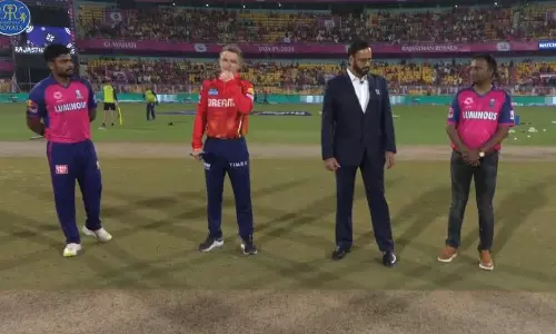 ஐ.பி.எல். 2024: டாஸ் வென்ற ராஜஸ்தான் அணி பேட்டிங் தேர்வு