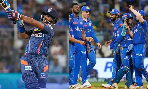 மும்பையை புரட்டி எடுத்த பூரன்- லக்னோ அணி 214 ரன்கள் குவிப்பு