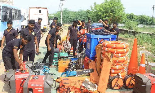 நெல்லையில் மழை பாதிப்புள்ள இடங்களில் பேரிடர் மீட்பு குழுவினர் முகாம்