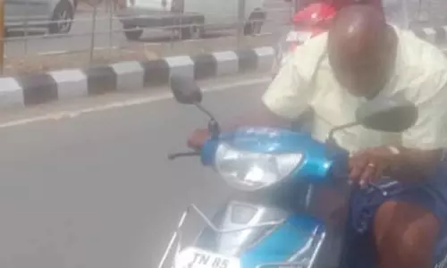 சென்னையில் திருடிய பைக்குடன் திண்டுக்கல்லில் சுற்றும் வாலிபர்- உரிமையாளருக்கு அபராதம் வந்ததால் அதிர்ச்சி