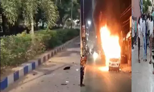 ஆந்திராவில் தேர்தல் கலவரம் கைதுக்கு பயந்து வேட்பாளர் தலைமறைவு