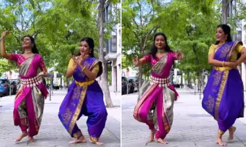 ஒரு பாடலுக்கு 2 விதமான நடனம் ஆடிய பெண்கள்- வீடியோ வைரல்