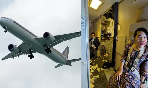 நடு வானில் விபத்தில் சிக்கிய சிங்கப்பூர் ஏர்லைன்ஸ் விமானம் -ஒருவர் பலி.. பலர் படுகாயம்