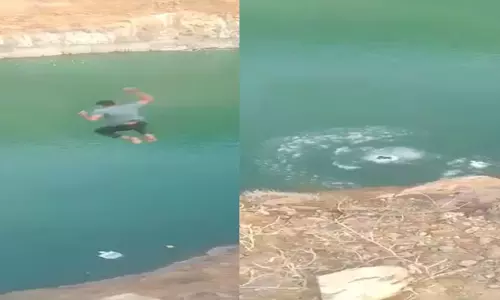 இன்ஸ்டா ரீல்ஸ்காக விபரீதம்- 100 அடி ஆழ ஏரியில் குதித்த வாலிபர் உயிரிழப்பு