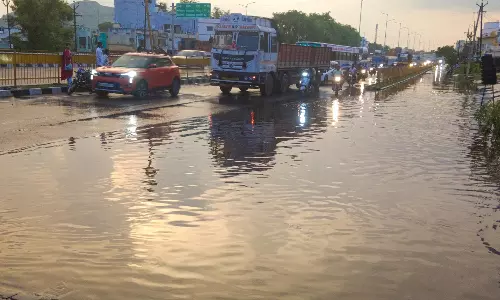கிருஷ்ணகிரியில் சூறாவளி காற்று, இடி-மின்னலுடன் கனமழை