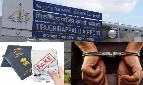 போலியான முகவரியில் பாஸ்போர்ட் பெற்று வெளிநாடு செல்ல முயன்ற 2 பேர் கைது