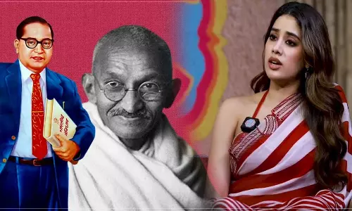 அம்பேத்கர் - காந்தி குறித்து பேசிய ஜான்வி கபூர்: வைரலாகும் வீடியோ