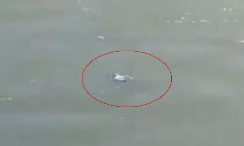 ஜீலம் ஆற்றில் விழுந்த குழந்தை பத்திரமாக மீட்பு - வீடியோ வைரல்