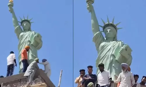 பஞ்சாபில் சுதந்திரதேவி சிலை