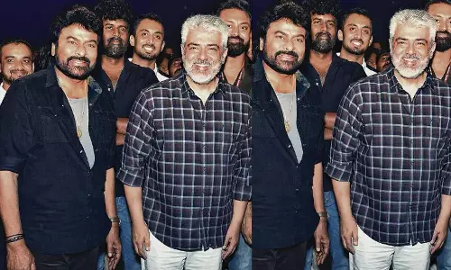 தெலுங்கு சூப்பர் ஸ்டாருடன் அஜித் குமார் - வைரலாகும் புகைப்படம்