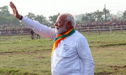 3 நாள் பயணமாக கன்னியாகுமரி வந்தடைந்தார் பிரதமர் மோடி