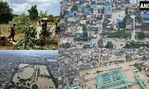 குட்டை, குளங்களாக மாறிய வடகிழக்கு மாநிலங்கள்: மீட்புப்பணி வீடியோ வெளியிட்ட ராணுவம்