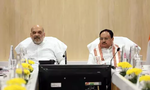 ஜே.பி. நட்டா உடன் அமித் ஷா, ராஜ்நாத் சிங் சந்திப்பு: என்டிஏ தலைவர்கள் நாளை டெல்லியில் ஆலோசனை